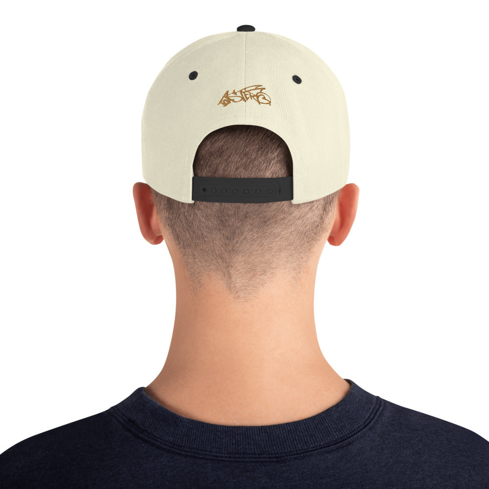 Gold Oversized Toaster Logo Snapback Hat